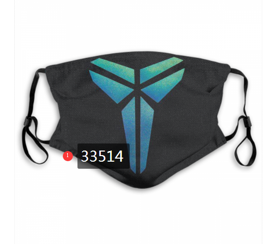 2021 NBA Los Angeles Lakers #24 kobe bryant 33514 Dust mask with filter->nba dust mask->Sports Accessory